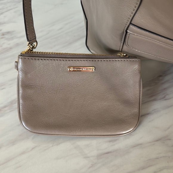 Rebecca Minkoff Taupe Structured Tote - Picture 7 of 13